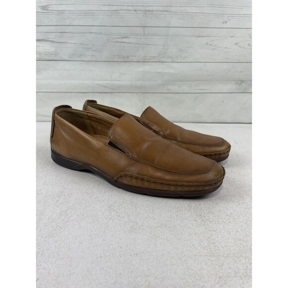 Mephisto Edlef Men\'s Brown Leather Cool-Air Slip-On Moccasin Loafers Size 9.5 main image 7